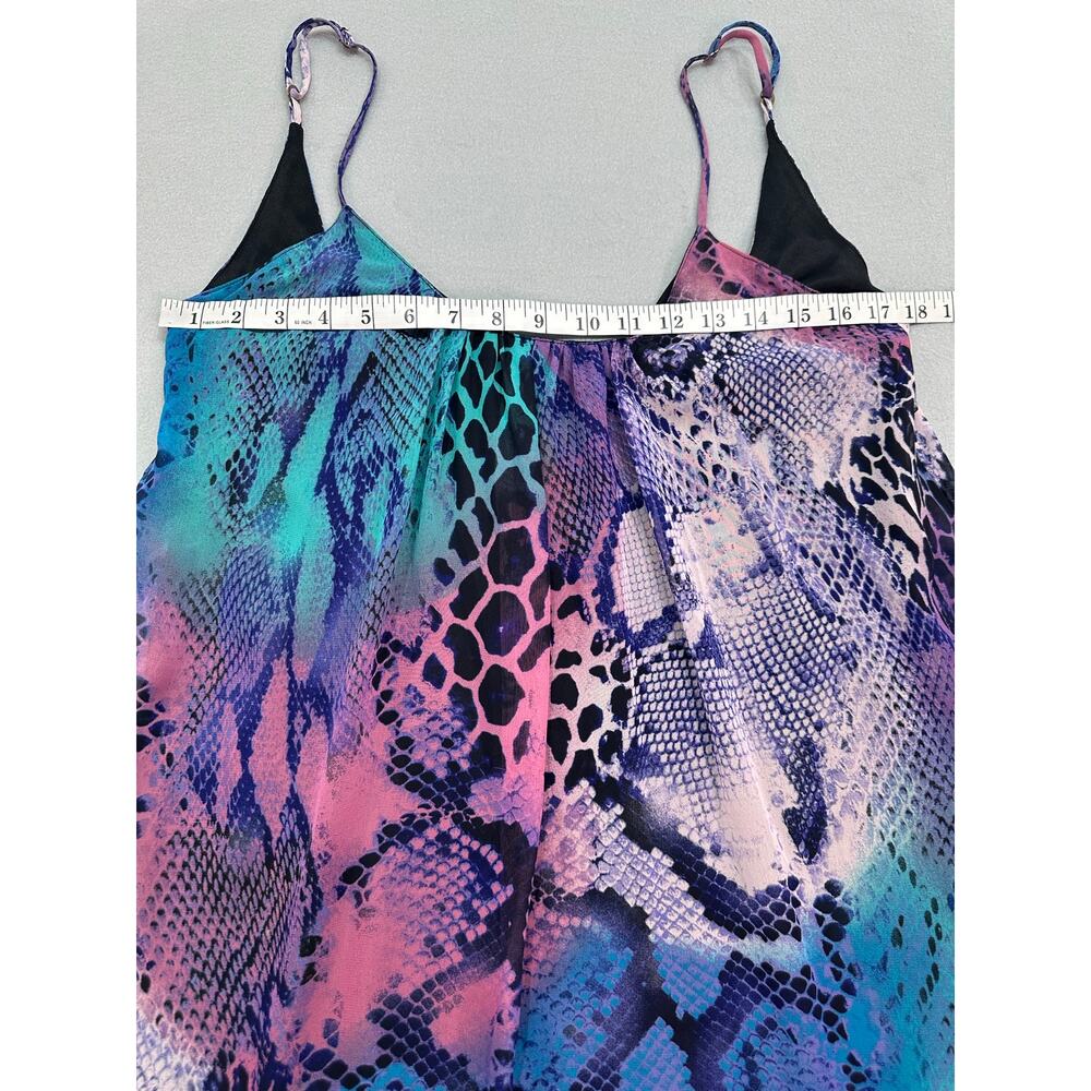 Show Me Your Mumu Snake Print Maxi Dress Multicolor Teal Purple Pink Size Medium - Picture 9 of 11